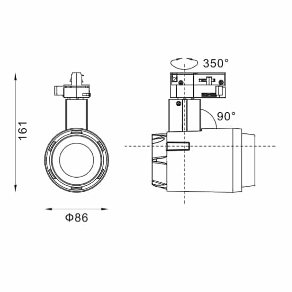 LED Track Light - FS4011-15 - Dia