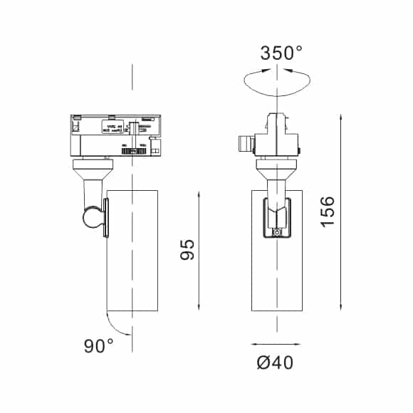 LED Track Light - FS4019-06 - Dia