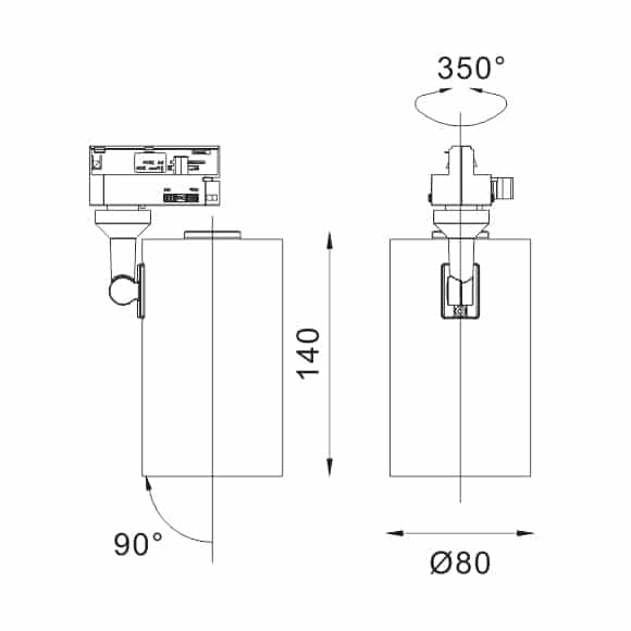 LED Track Light - FS4019-20 - Dia