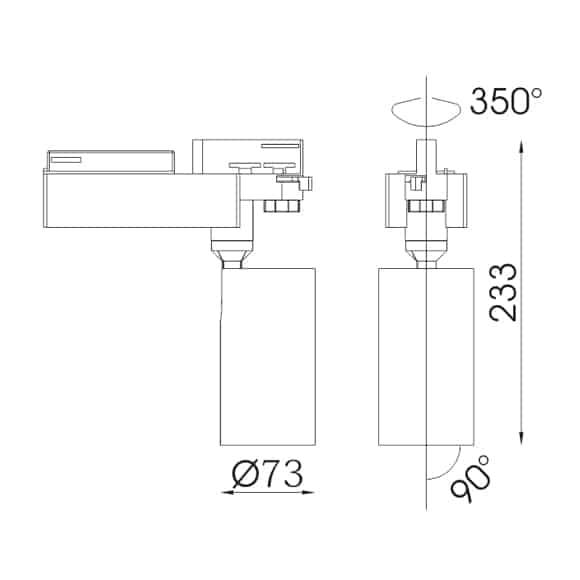 LED Track Lights - FS4045-24 - Dia