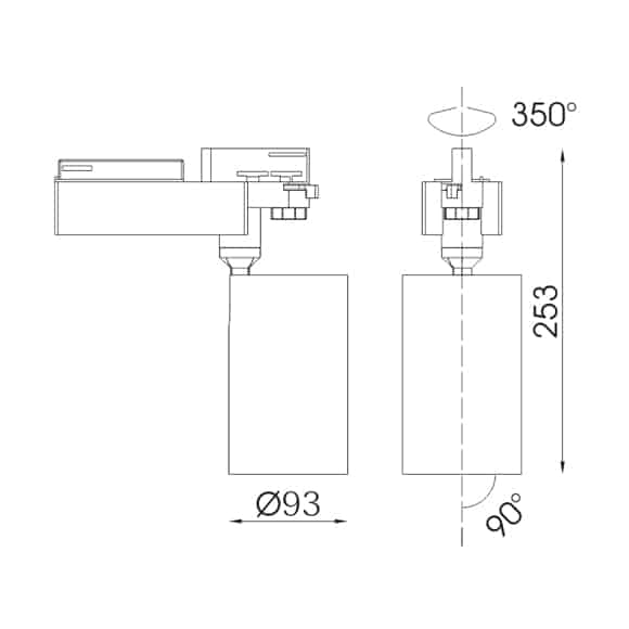 LED Track Lights - FS4045-35 - Dia