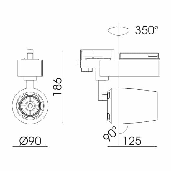 LED Track Lights - FS4046-20 - Dia