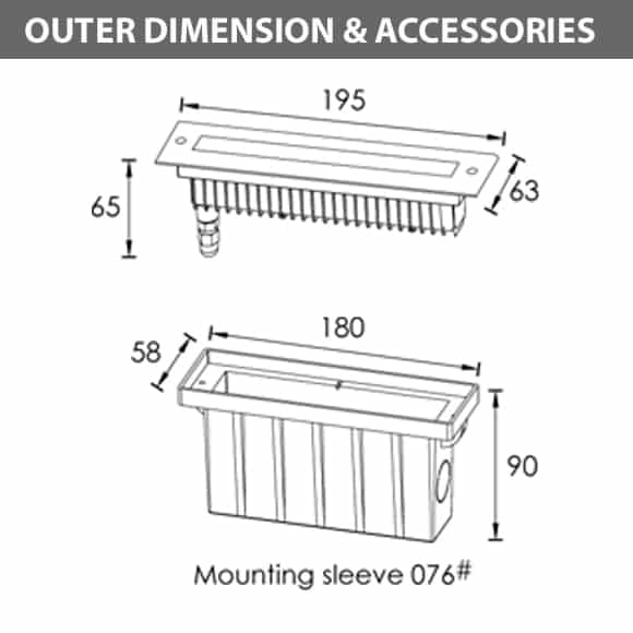 In-ground Wall washer - S2FL0357 Dia