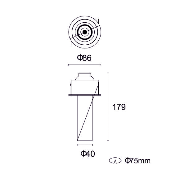 Dimension LED Adjustable Down Light