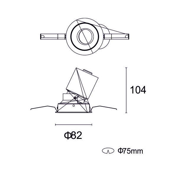 Dimension LED Adjustable Down Light